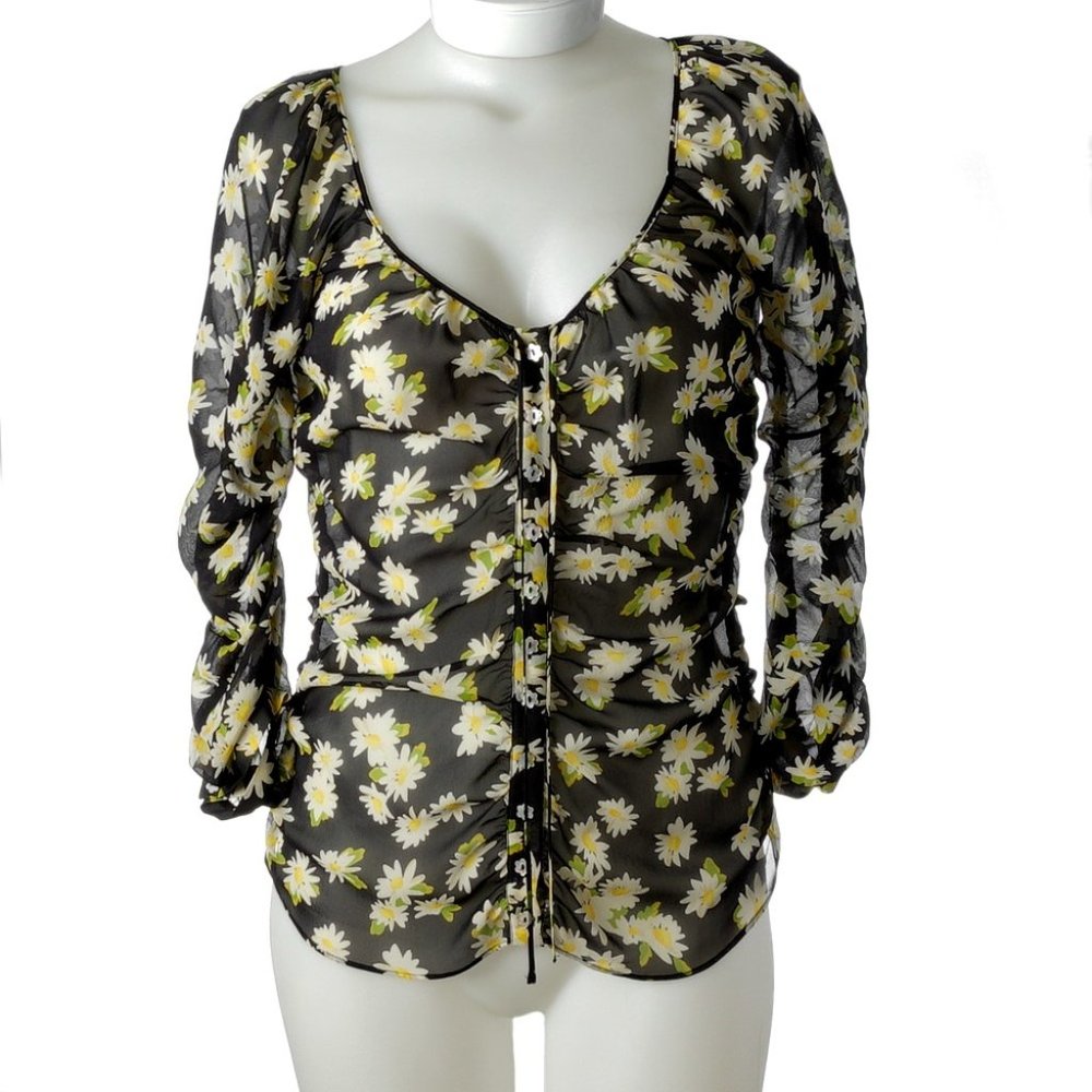NWT Moschino Cheap and Chic daisy-print top blouse